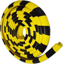Wall Edge Corner Guards, 196.9in/5m Yellow Black Safety Bumpers, Yellow black