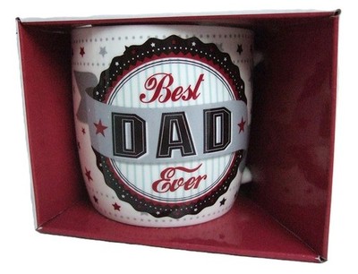Retro Style Best Dad Ever Tasse in Präsentationsbox eine tolle Geschenkidee Neu & Originalverpackt