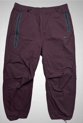 Nike Air Tech Woven ''Burgundy Crush'' Oversized  Pants Men Sz S New HM7158-652