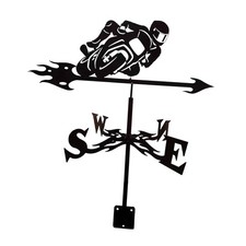 Metal Weather Vane Roof Weather Vane Wind Direction Indicator Vintage Black