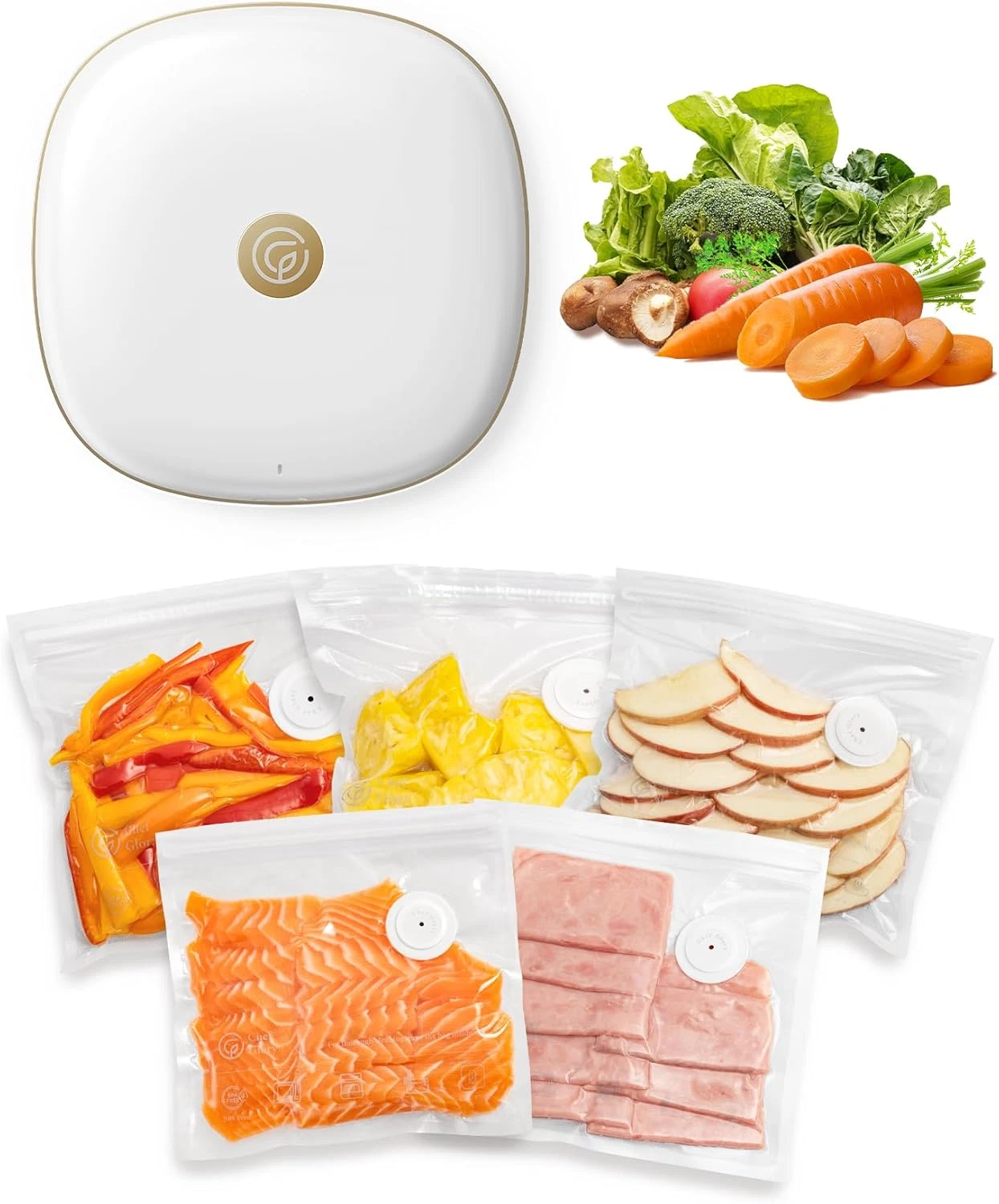 Sealpro Compact Food Vacuum Sealer - 30 Bags Included, Keep Food Fresh!
