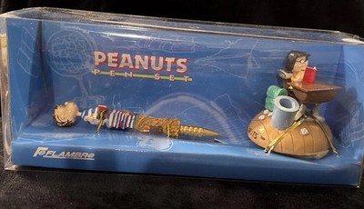 Peanuts Linus & Marcie Flambro Desk Pen Set MIB ~ 1997 New Never  Opened