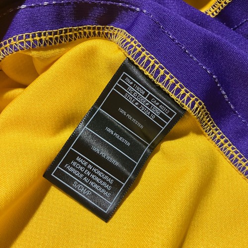 Camiseta deportiva vintage Adidas Los Angeles Lakers 2010 Kobe Bryant #24 talla pequeña - Imagen 11 de 19