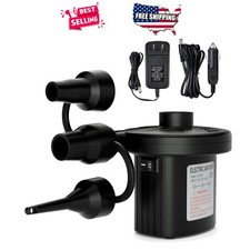 Electric Air Pump AC DC Portable Inflator Deflator for Inflatables Raft Bed Boat