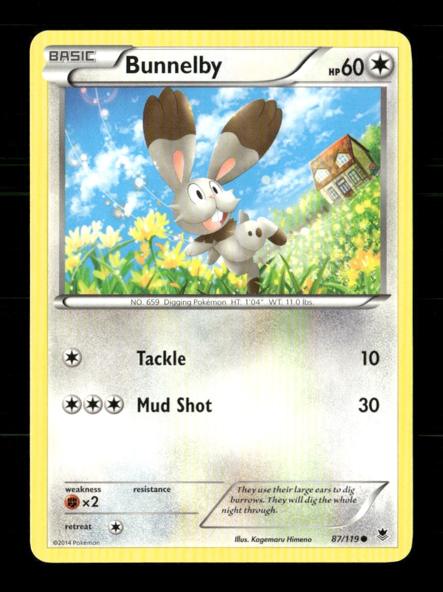 Bunnelby 87/119 Phantom Forces NM/M Pokemon