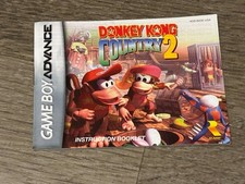 Donkey Kong Country 2 Manual Booklet Nintendo Game Boy Advance GBA Authentic