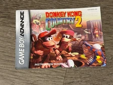 Donkey Kong Country 2 Manual Booklet Nintendo Game Boy Advance GBA Authentic