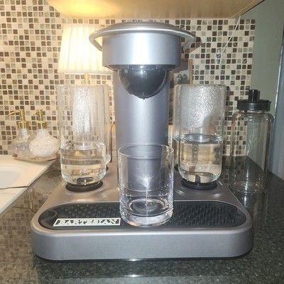 Bartesian 55300 Premium Cocktail Machine Gray Cleaned Works Well Pods Drink VG!