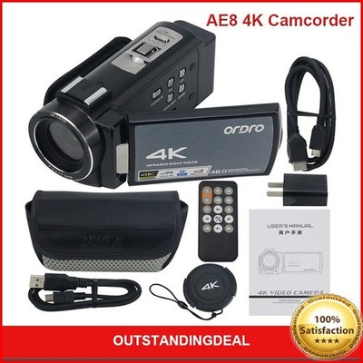 ORDRO AE8 4K Camcorder Infrared Night Version DV Camera 30MP Still Image Record-