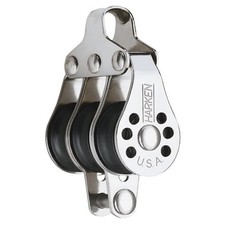Harken 22mm Triple Micro Block w/Becket- Fishing HARKEN 229F  Expedited Shipping
