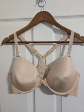 Maidenform Womens Bra Beige Size 38C Lace One Fab Fit Coverage
