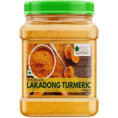 Bliss of Earth Organic Lakadong Turmeric Powder High Curcumin 500g