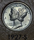 1927 S San Francisco Mercury Dimes Silver 10C .10