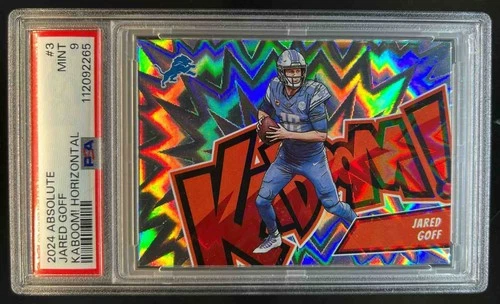 2024 Absolute Jared Goff Kaboom Horizontal SSP #3 Lions PSA 9