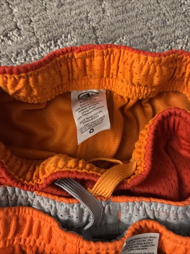 Boys Small 6-7 Short Bright Orange And Yellow Collection - Picture 5 of 9