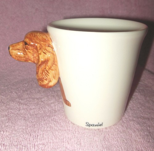 COCKER SPANIEL DOG BREED 3-D PORCELAIN COFFEE TEA MUG CUP ADORABLE!