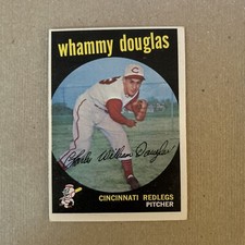 1959 Topps Baseball Whammy Douglas Cincinnati Redlegs Card #431