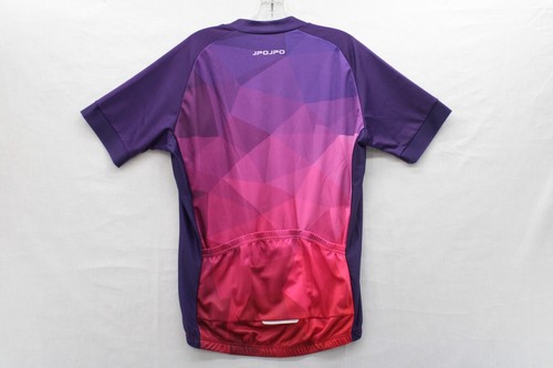 New JPOJPO Men's Cycling Jersey Shirt Size 2XL Full Zip Pockets Purple Racing - Picture 2 of 6