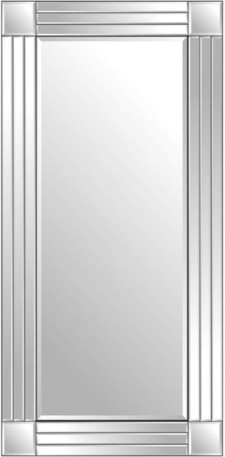 Molly Extra Large All Glass Full Length Bevelled Leaner Wall Mirror 174cm x 85cm - Picture 9 of 13