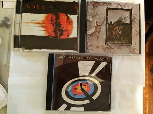 Classic Rock CD Lot #2 - Led Zeppelin Aerosmith Eagles U2 Rush - Picture 2 of 5