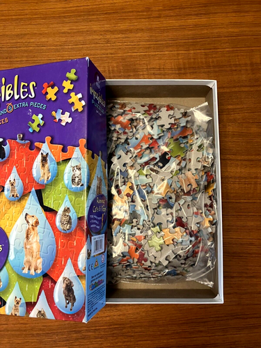 Vintage Complete 750 +5 Piece "RAINING CATS & DOGS" Impossibles Jigsaw Puzzle - Picture 2 of 7