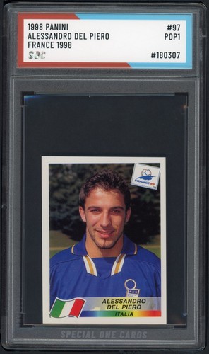 1998 PANINI ALESSANDRO DEL PIERO FRANCE 1998 #97 SOC POP1 AUTHENTICATED - Bild 1 von 2