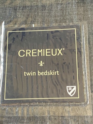 Cremieux Black Denim Bedskirt Dust Ruffle Choice of Twin or Full Size New - Picture 11 of 15