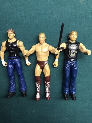 WWE MATTEL DEAN AMBROSE And Daniel Bryan Danielson BASIC ACTION FIGURE Lot
