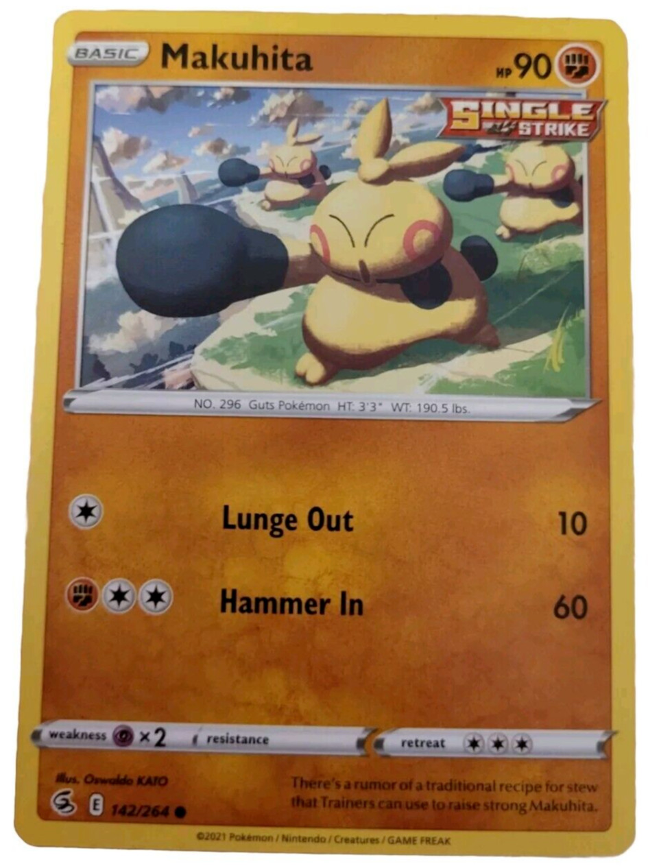 Makuhita Pokemon TCG Trading Card 142/264 (V