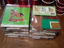 6 New 3D Structure Christmas Craft Kits for Ages 6 Rocking Horse w/ Elf Design