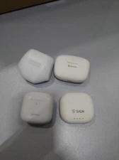 LOT OF 4 Lenovo Denver Baseus Sign Various Models Bluetooth EarBuds Used Working