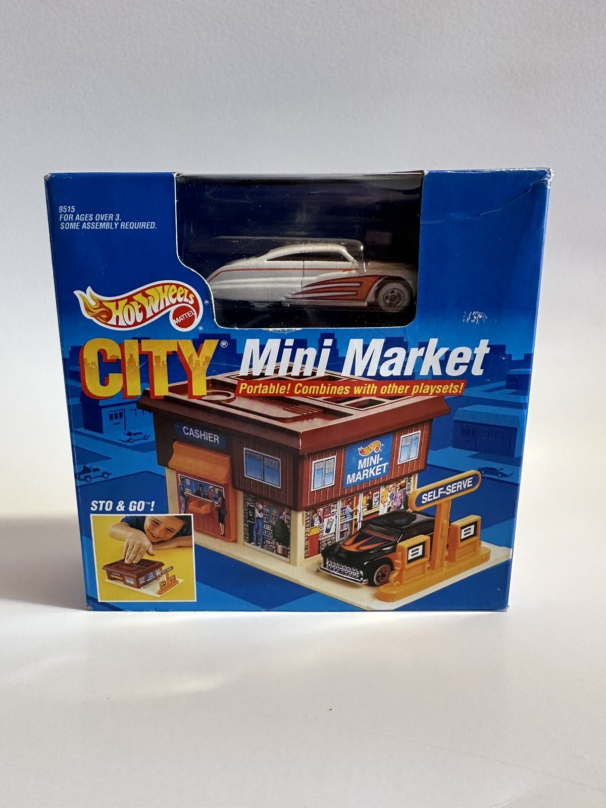 Hot Wheels 1991 City Mini Market White Passion Ultra Rare Play set Brand New