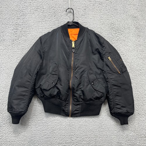 Vintage US Air Force Reversible Flyers Flight Jacket Mens S Bomber Military MA-1