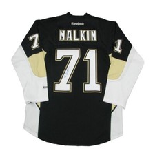 EVGENI MALKIN Signed Pittsburgh Penguins Black Reebok Jersey