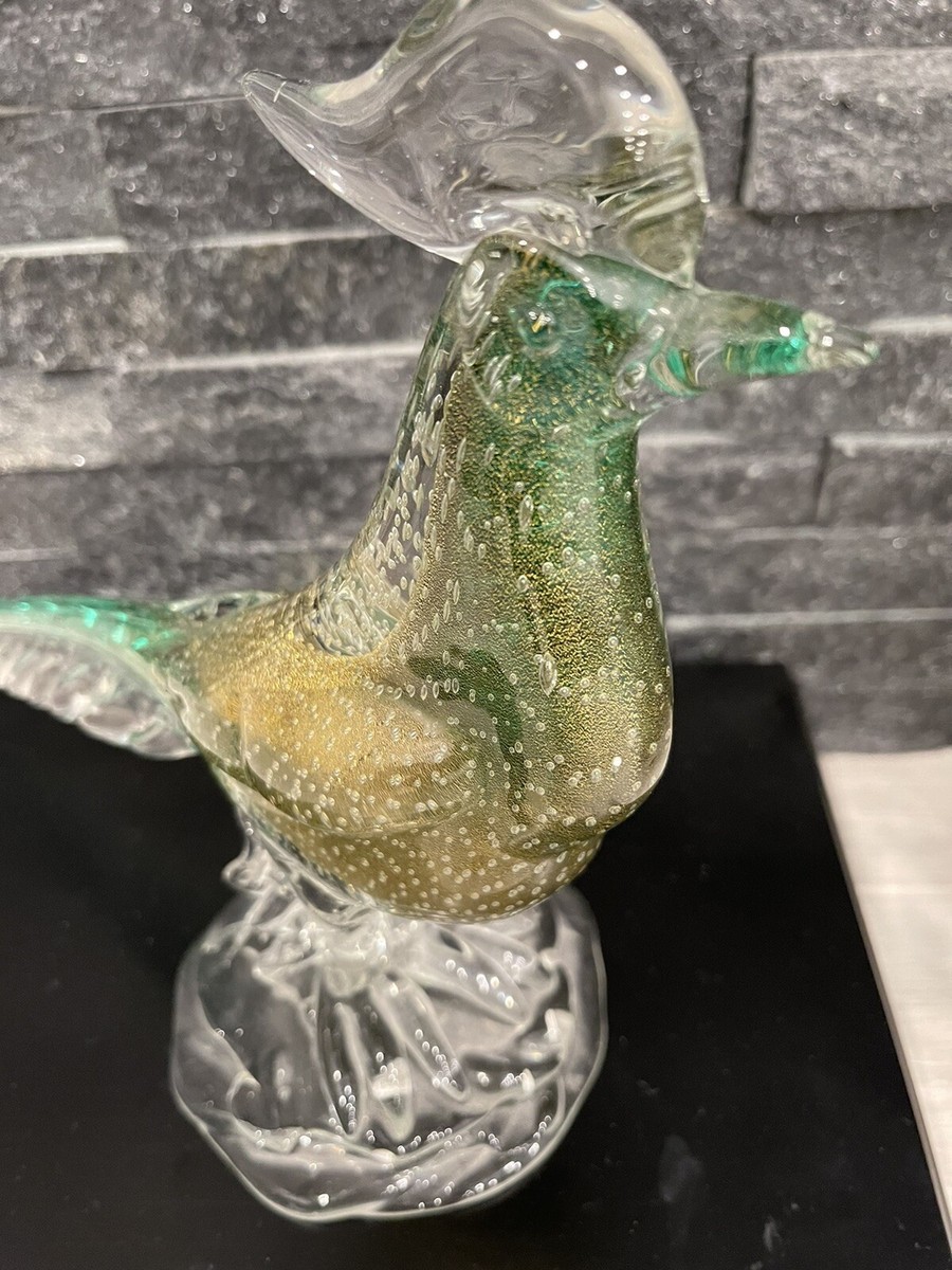 MURANO RARE VINTAGE c1950 ARCHIMEDE SEGUSO GLASS PHEASANT