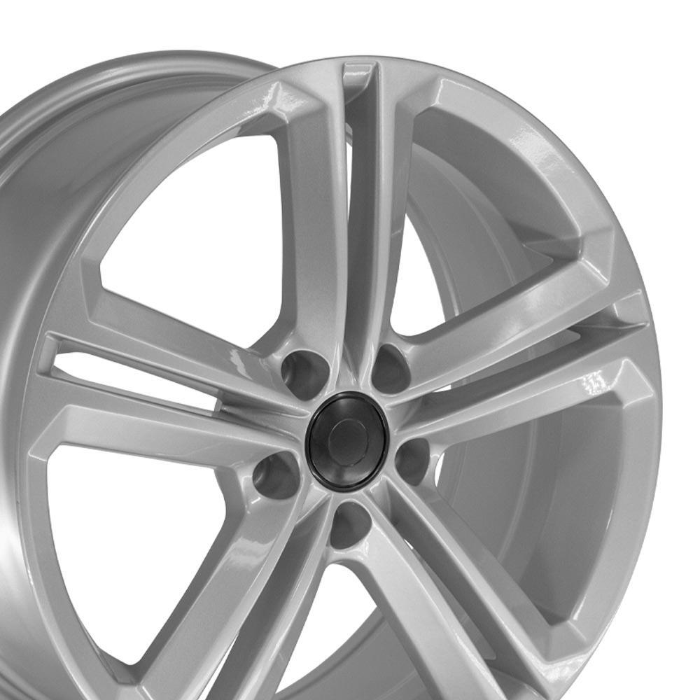 69924 Silver 18x8 Rims SET(4) Fit Volkswagen GTI EOS Passat CC