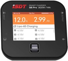 CARICABATTERIE LIPO,NIMH,NICD ETC 300W ISDT Q6PRO CON CHIAVETTA USB