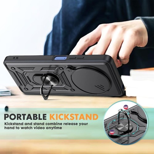 Case For Xiaomi Redmi 14C / POCO C75, Ring ARMOUR Shockproof Stand Phone Cover - 第 6/12 張圖片