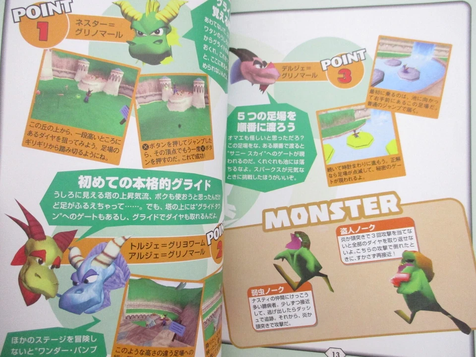 SPYRO THE DRAGON Official Guide w/Sticker Sony PlayStation 1 Book Japan 1999 AP - Image 4 of 4