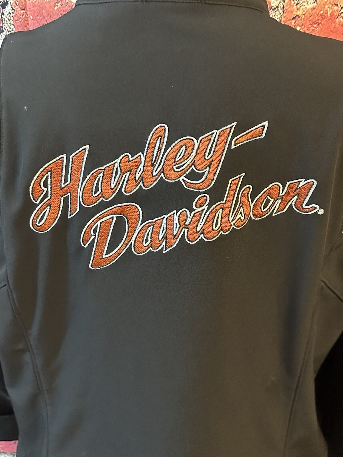 Harley-Davidson Softshell Full Zip Poly Black Mot… - image 4