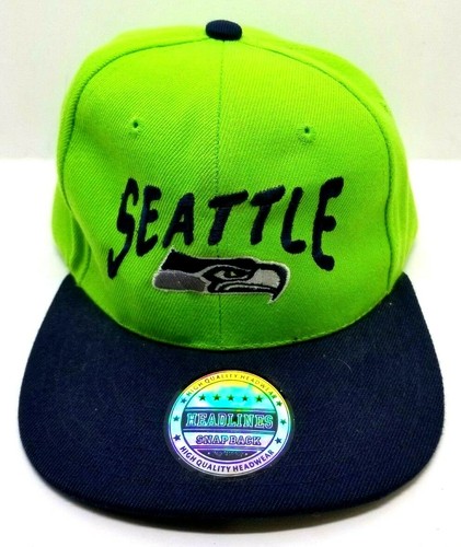 Seattle Seahawks Headlines Snapback Hat 