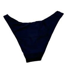 J. Crew Navy Blue Curved Waist Bikini Bottom Size Medium NEW
