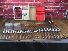 REED & BARTON REBACRAFT STAINLESS FLATWARE - 50 Pieces COMPLETE SPOON FORK KNIFE