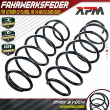 2x Federn Fahrwerksfeder Vorderachse für Citroën C3 Pluriel HB 1.4 HDi/1.6 03-09