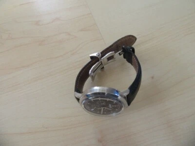 mechan. Herren- Armbanduhr, Ingersoll, IN2809,  Stainless, 3 ATM, Lederarmband - Bild 1 von 4