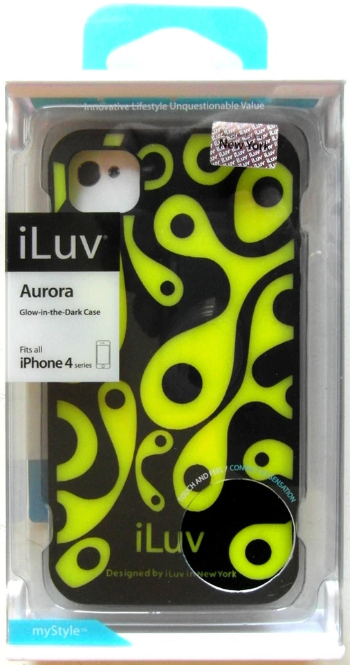 iLuv GLOW-IN-THE-DARK Aurora Case For iPhone(R) 4/4S - ICC765BLK NEW - Image 3 of 3