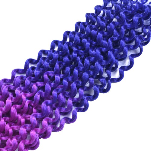 18" Passion Twist Crochet Braids Water Wave Braiding Hair Extensions Synthetic - Picture 80 of 83