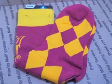 Arizona State Sun Devils NCAA For Bare Feet  Crew Socks Large new BX61