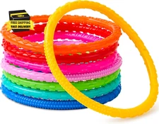 Dive Circles Pool Toys, 8 Pcs Colorful Pool Rings for Kids, Underwater Training 