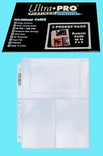 10 ULTRA PRO PLATINUM 3-POCKET 4x6 Pages Sheets Photo Currency Coupon Post Card